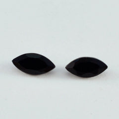 Black Onyx 1PC Small 6x12 MM Marquise Faceted Black Superior Semi Precious Loose Gemstone