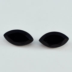 Black Onyx 1PC Medium 7x14 MM Marquise Faceted Black Pure Semi Precious Loose Gemstones