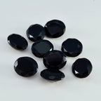 Black Onyx 1PC Large 10x14 MM Oval Faceted Black Fiery Semi Precious Gems