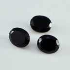 Black Onyx 1PC Chunky 15x20 MM Oval Faceted Black Polished Semi Precious Loose Gemstones