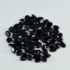 Black Onyx 1PC Medium 7x10 MM Oval Faceted Black High Quality Semi Precious Loose Gemstones