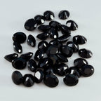 Black Onyx 1PC Small 7x9 MM Oval Faceted Black Fine Semi Precious Loose Gemstone