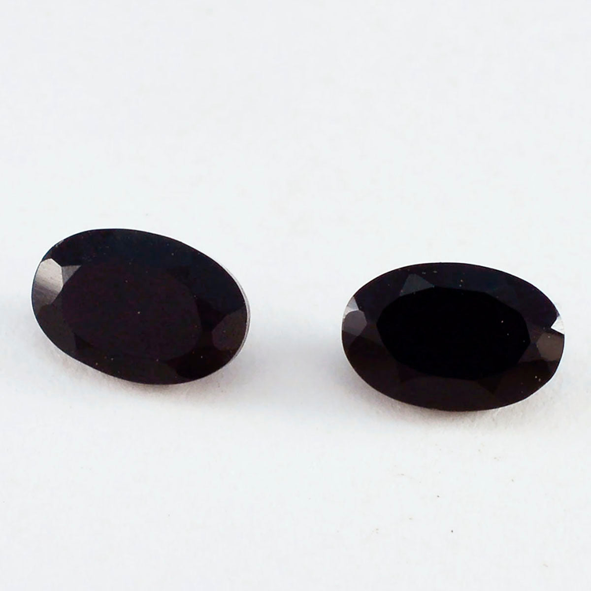 Black Onyx 1PC Chunky 12x16 MM Oval Faceted Black Brilliant Semi Precious Loose Gems