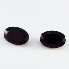 Black Onyx 1PC Chunky 12x16 MM Oval Faceted Black Brilliant Semi Precious Loose Gems