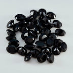 Black Onyx 1PC Small 6x9 MM Oval Faceted Black Shine Semi Precious Loose Gems