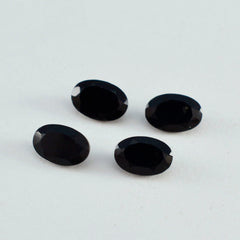 Black Onyx 1PC Medium 8x10 MM Oval Faceted Black Natural Semi Precious Gems