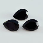 Black Onyx 1PC Chunky 13x18 MM Pear Faceted Black Superior Semi Precious Gems