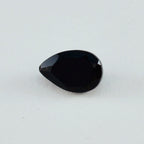 Black Onyx 1PC Small 6x8 MM Pear Faceted Black Sparkling Semi Precious Loose Gemstone