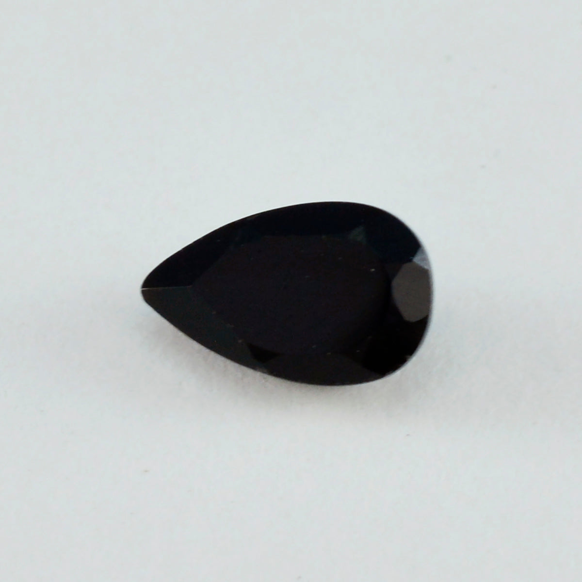 Black Onyx 1PC Small 7x9 MM Pear Faceted Black Splendid Semi Precious Gems