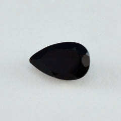 Black Onyx 1PC Small 7x9 MM Pear Faceted Black Splendid Semi Precious Gems
