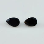 Black Onyx 1PC Large 8x12 MM Pear Faceted Black Fine Semi Precious Gems