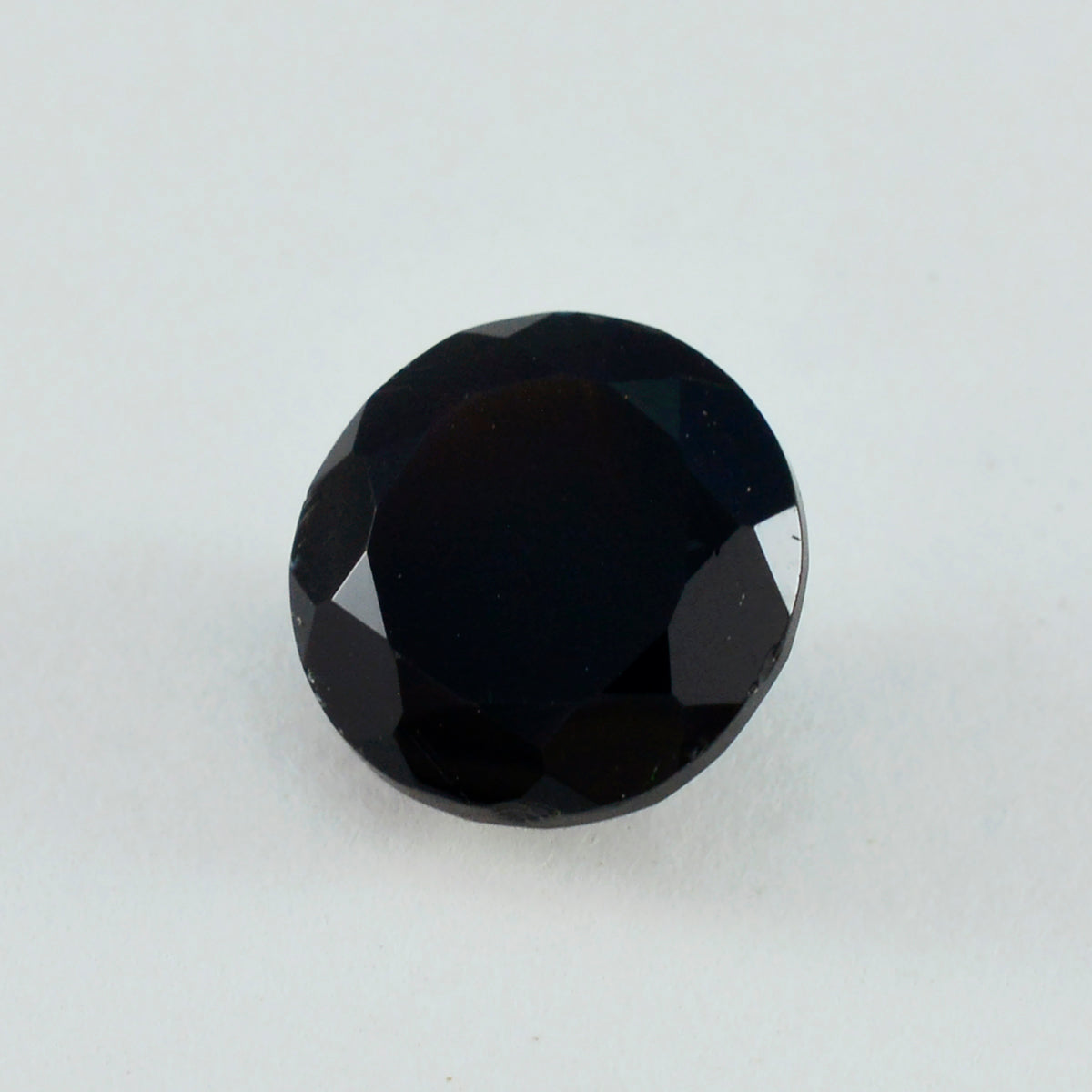 Black Onyx 1PC Chunky 15x15 MM Round Faceted Black Superior Semi Precious Loose Gemstone