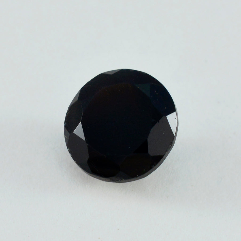 Black Onyx 1PC Chunky 16x16 MM Round Faceted Black Pure Semi Precious Loose Gemstones