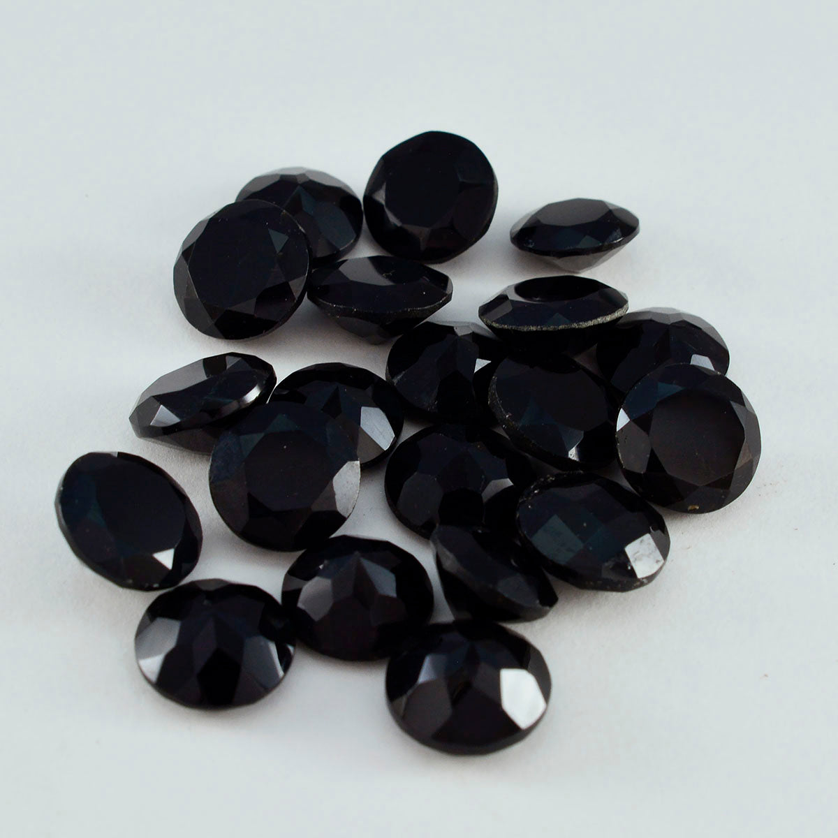 Black Onyx 1PC Large 11x11 MM Round Faceted Black Fine Semi Precious Loose Gemstone Immagine secondaria del prodotto