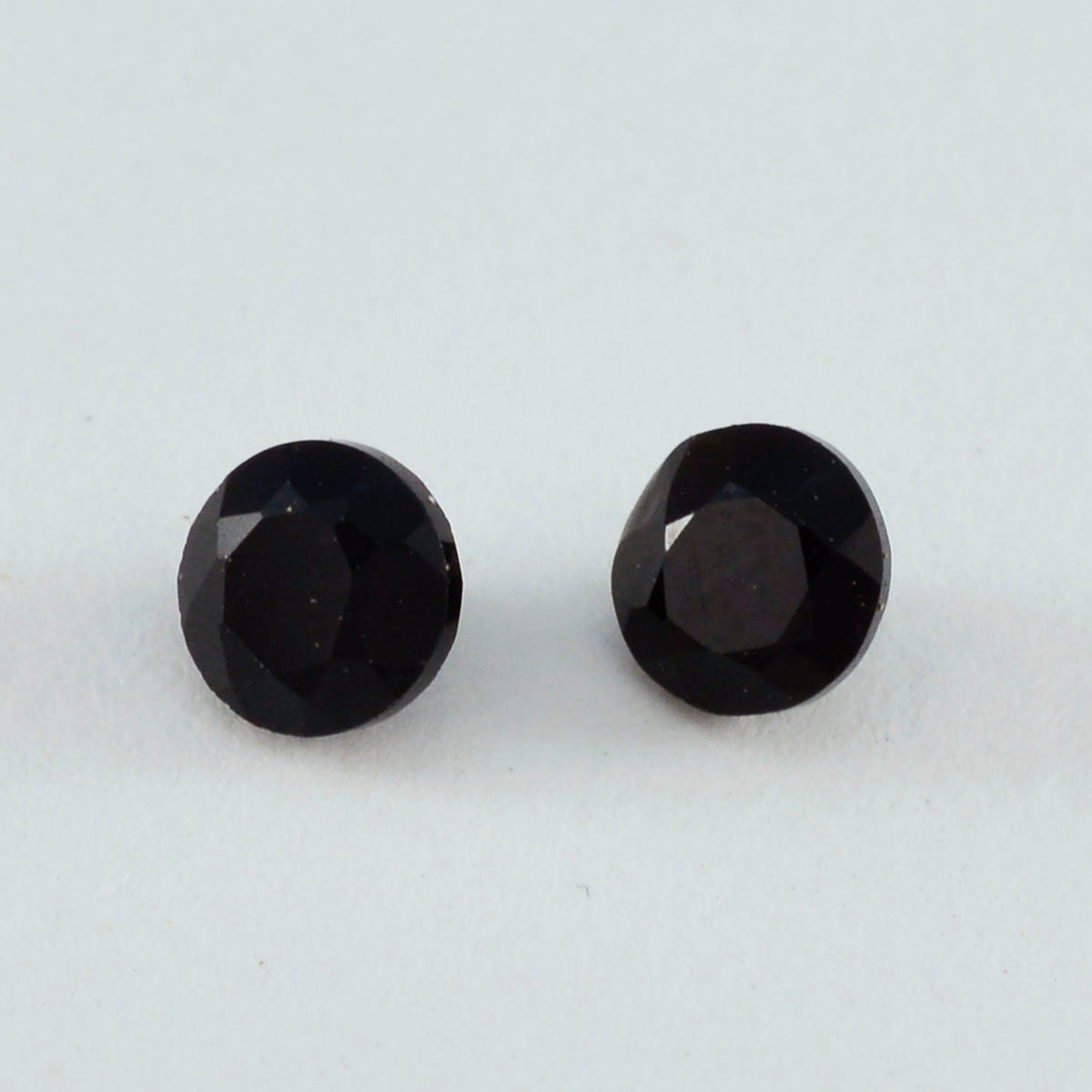 Black Onyx 1PC Chunky 14x14 MM Round Faceted Black Genuine Semi Precious Loose Gems Immagine secondaria del prodotto