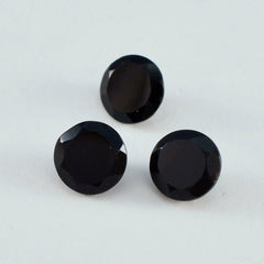 Black Onyx 1PC Chunky 16x16 MM Round Faceted Black Pure Semi Precious Loose Gemstones