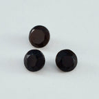 Black Onyx 1PC Small 7x7 MM Round Faceted Black Splendid Semi Precious Loose Gemstone