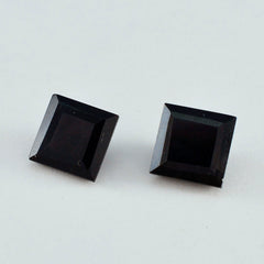 Black Onyx 1PC Chunky 13x13 MM Square Faceted Black Natural Semi Precious Gems