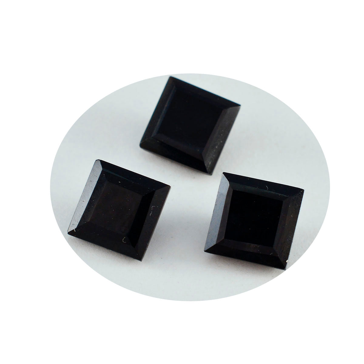 Black Onyx 1PC Chunky 13x13 MM Square Faceted Black Natural Semi Precious Gems