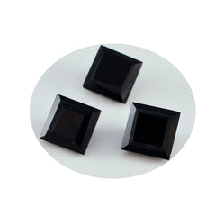 Black Onyx 1PC Chunky 13x13 MM Square Faceted Black Natural Semi Precious Gems