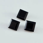 Black Onyx 1PC Chunky 14x14 MM Square Faceted Black Genuine Semi Precious Loose Gems