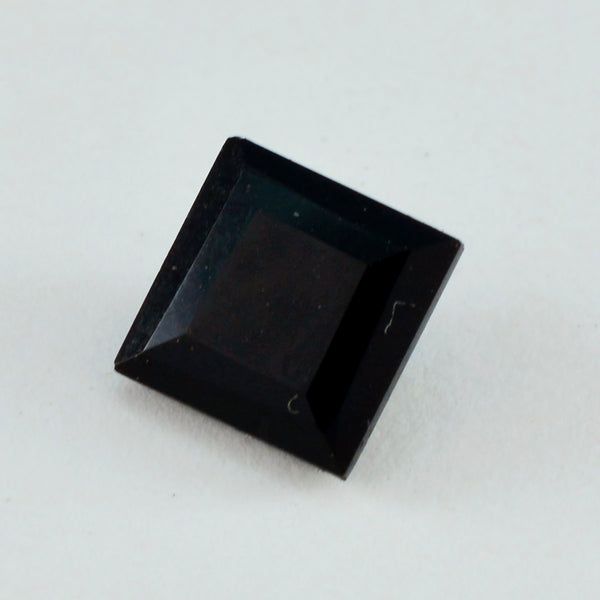 Black Onyx 1PC Chunky 15x15 MM Square Faceted Black Superior Semi Precious Loose Gemstone