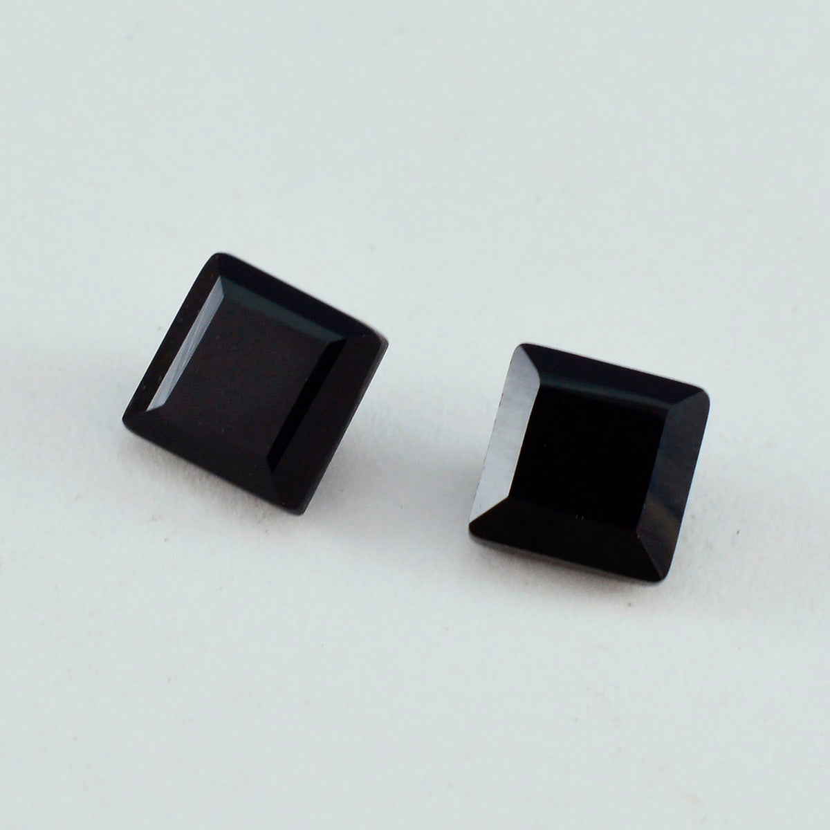Black Onyx 1PC Chunky 13x13 MM Square Faceted Black Natural Semi Precious Gems