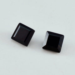 Black Onyx 1PC Chunky 13x13 MM Square Faceted Black Natural Semi Precious Gems