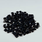 Black Onyx 1PC Medium 9x9 MM Square Faceted Black Lustrous Semi Precious Gems
