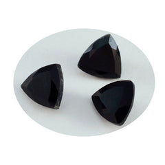 Black Onyx 1PC Chunky 13x13 MM Triangle Faceted Black Natural Semi Precious Gems