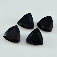 Black Onyx 1PC Small 8x8 MM Triangle Faceted Black Luster Semi Precious Loose Gemstones