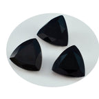 Black Onyx 1PC Chunky 16x16 MM Triangle Faceted Black Pure Semi Precious Loose Gemstones