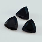 Black Onyx 1PC Chunky 14x14 MM Triangle Faceted Black Genuine Semi Precious Loose Gems