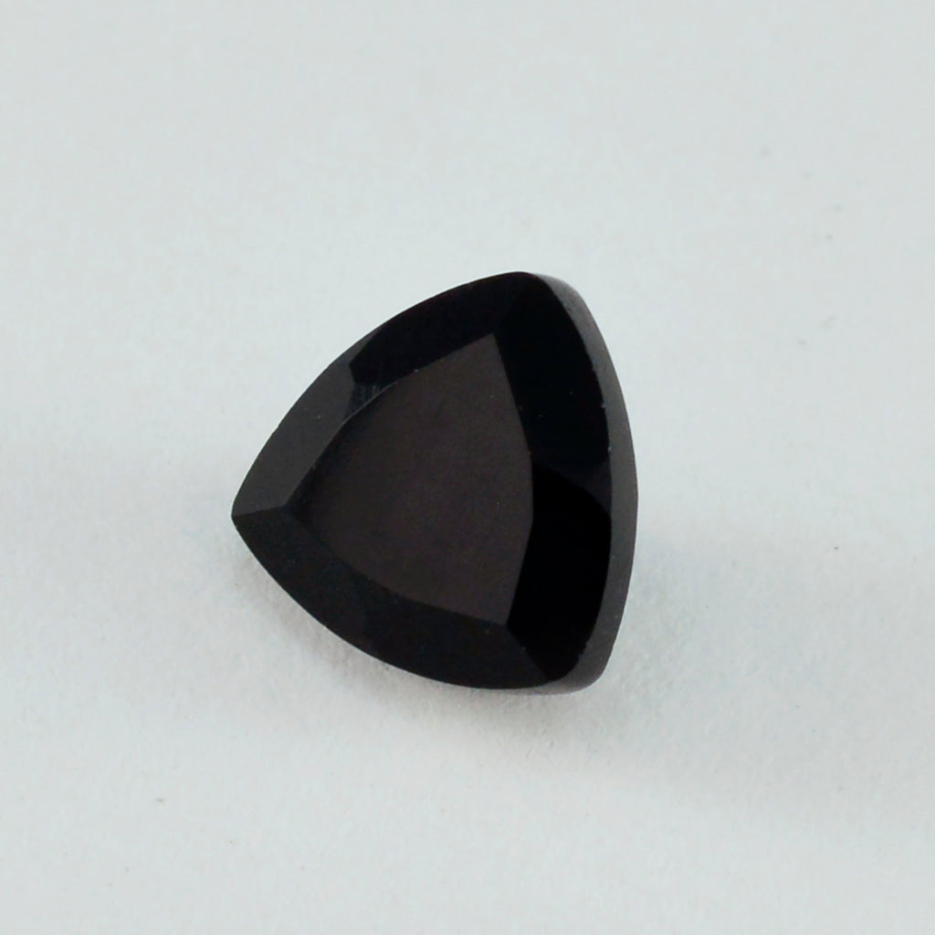 Black Onyx 1PC Chunky 15x15 MM Triangle Faceted Black Superior Semi Precious Loose Gemstone