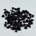 Black Onyx 10PC Tiny 4x4 MM Triangle Faceted Black Brilliant Semi Precious Loose Gemstones
