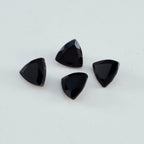 Black Onyx 1PC Small 8x8 MM Triangle Faceted Black Luster Semi Precious Loose Gemstones