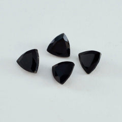 Black Onyx 1PC Small 8x8 MM Triangle Faceted Black Luster Semi Precious Loose Gemstones
