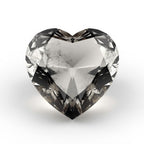 Black Rutile 1PC Chunky 14x14 MM Heart Faceted Black Genuine Semi Precious Loose Gemstones