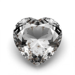 Black Rutile 1PC Chunky 14x14 MM Heart Faceted Black Genuine Semi Precious Loose Gemstones