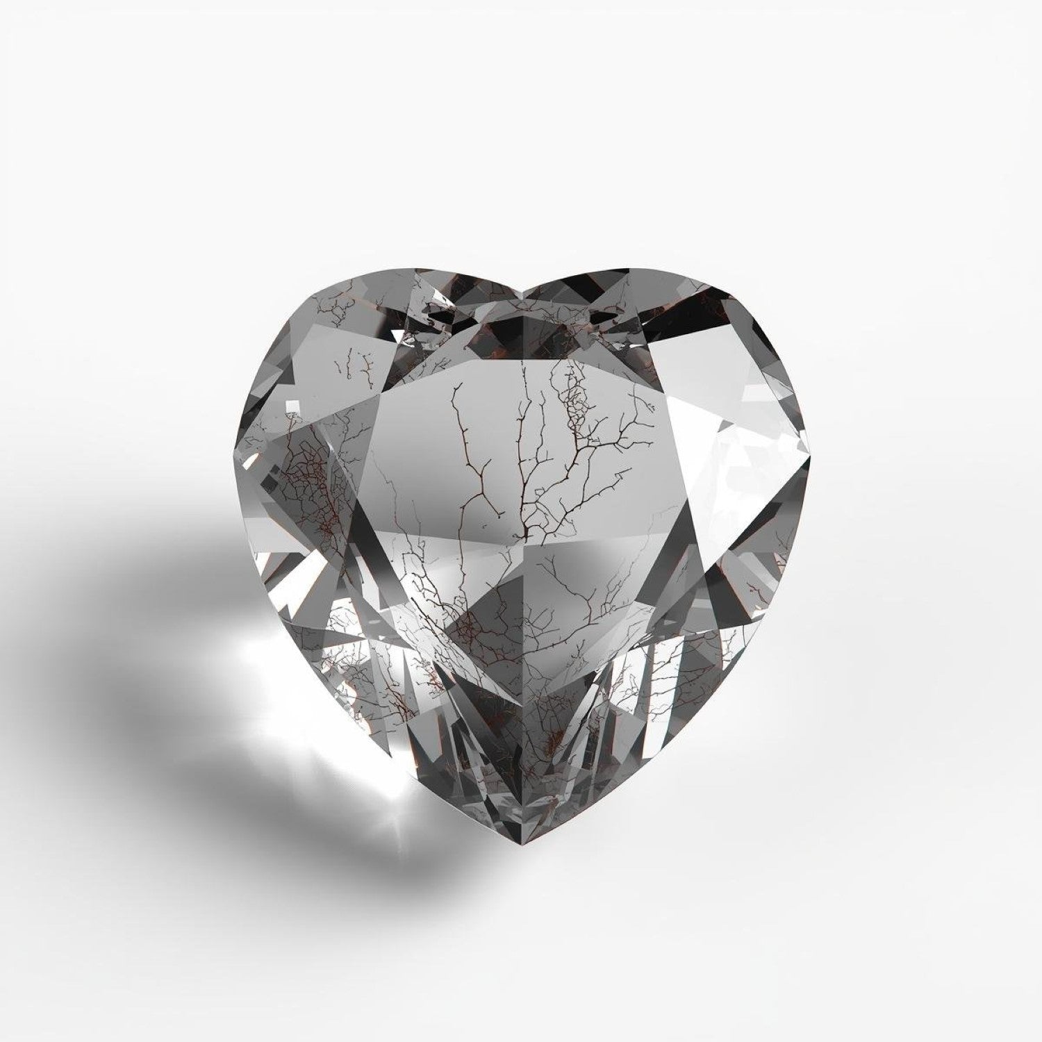 Black Rutile 1PC Tiny 6x6 MM Heart Faceted Black Polished Semi Precious Loose Gemstones Immagine principale del prodotto