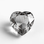 Black Rutile 1PC Tiny 6x6 MM Heart Faceted Black Polished Semi Precious Loose Gemstones