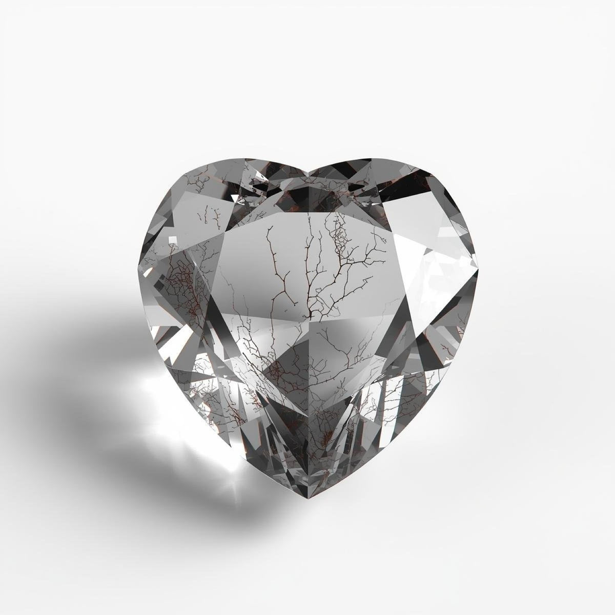 Black Rutile 1PC Tiny 6x6 MM Heart Faceted Black Polished Semi Precious Loose Gemstones