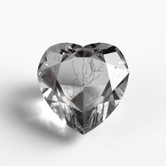 Black Rutile 1PC Tiny 6x6 MM Heart Faceted Black Polished Semi Precious Loose Gemstones