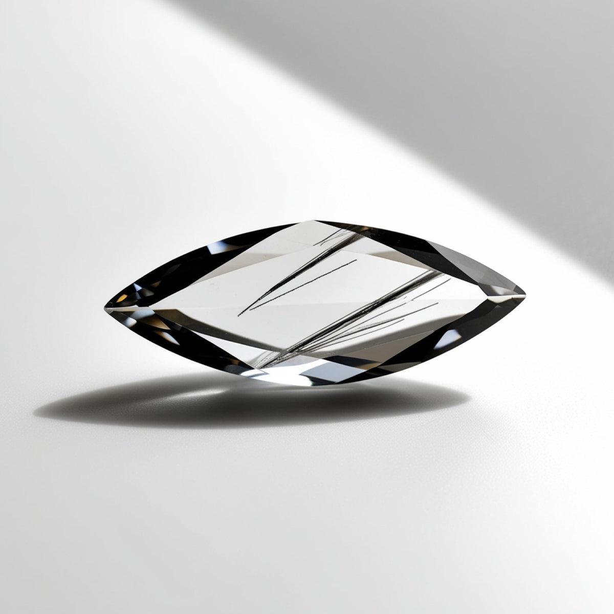 Black Rutile 10PC Tiny 2.5x5 MM Marquise Faceted Black Polished Semi Precious Loose Gemstones