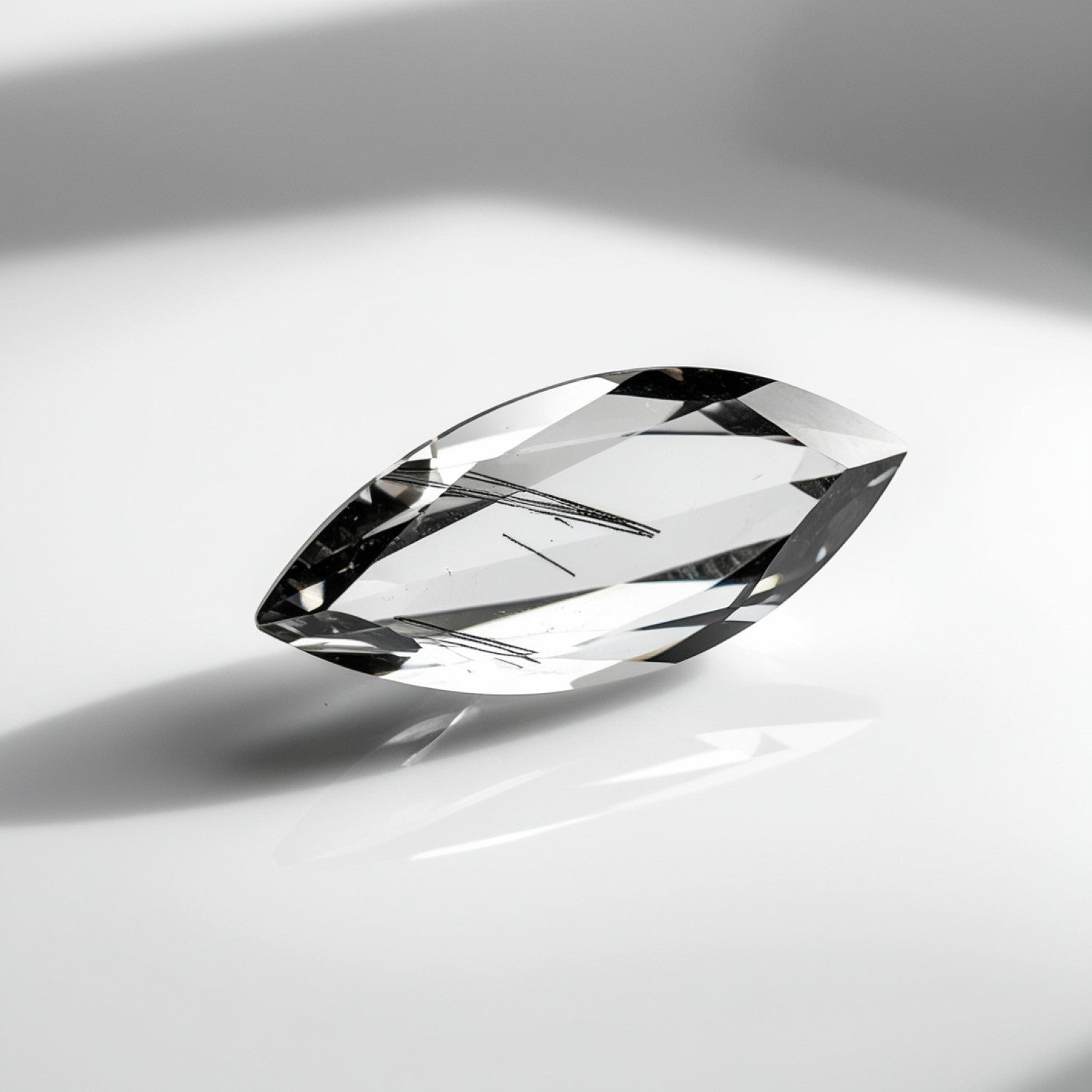 Black Rutile 10PC Tiny 2x4 MM Marquise Faceted Black Sparkling Semi Precious Loose Gemstone Immagine principale del prodotto