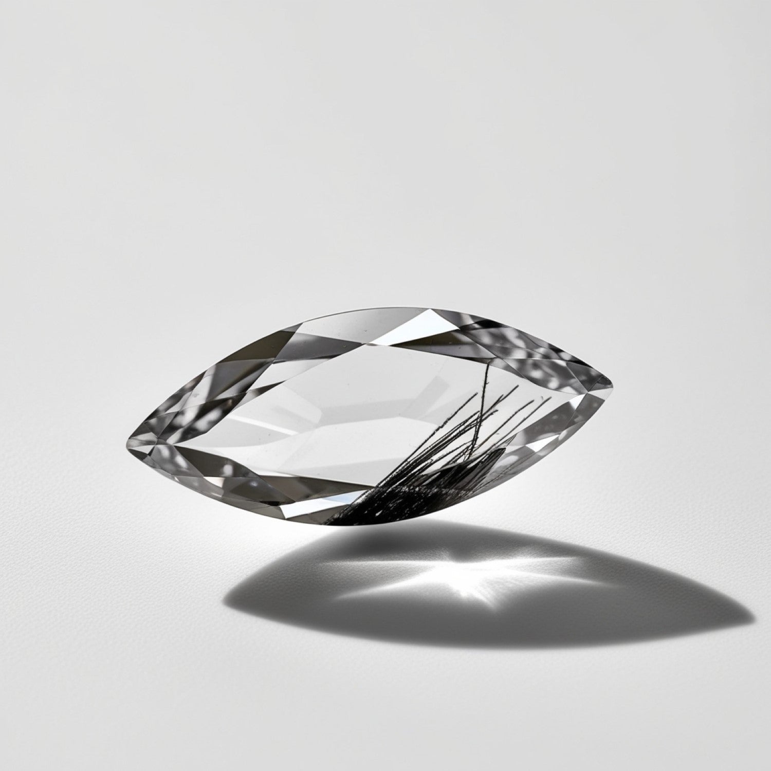 Black Rutile 10PC Tiny 2x4 MM Marquise Faceted Black Sparkling Semi Precious Loose Gemstone