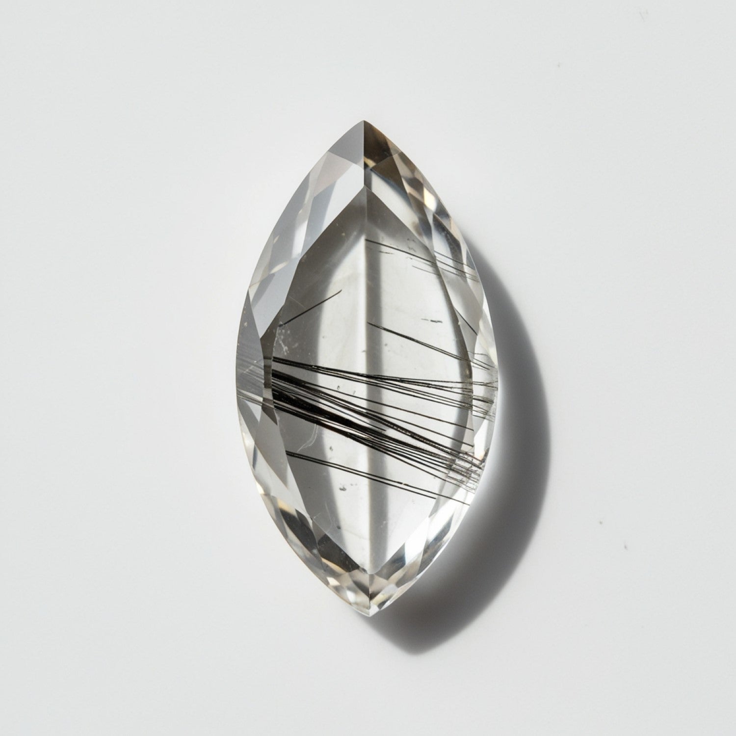 Black Rutile 1PC Tiny 4x8 MM Marquise Faceted Black Luster Semi Precious Loose Gems