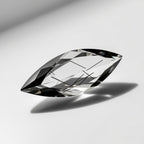 Black Rutile 1PC Small 5x10 MM Marquise Faceted Black Lustrous Semi Precious Loose Gemstone