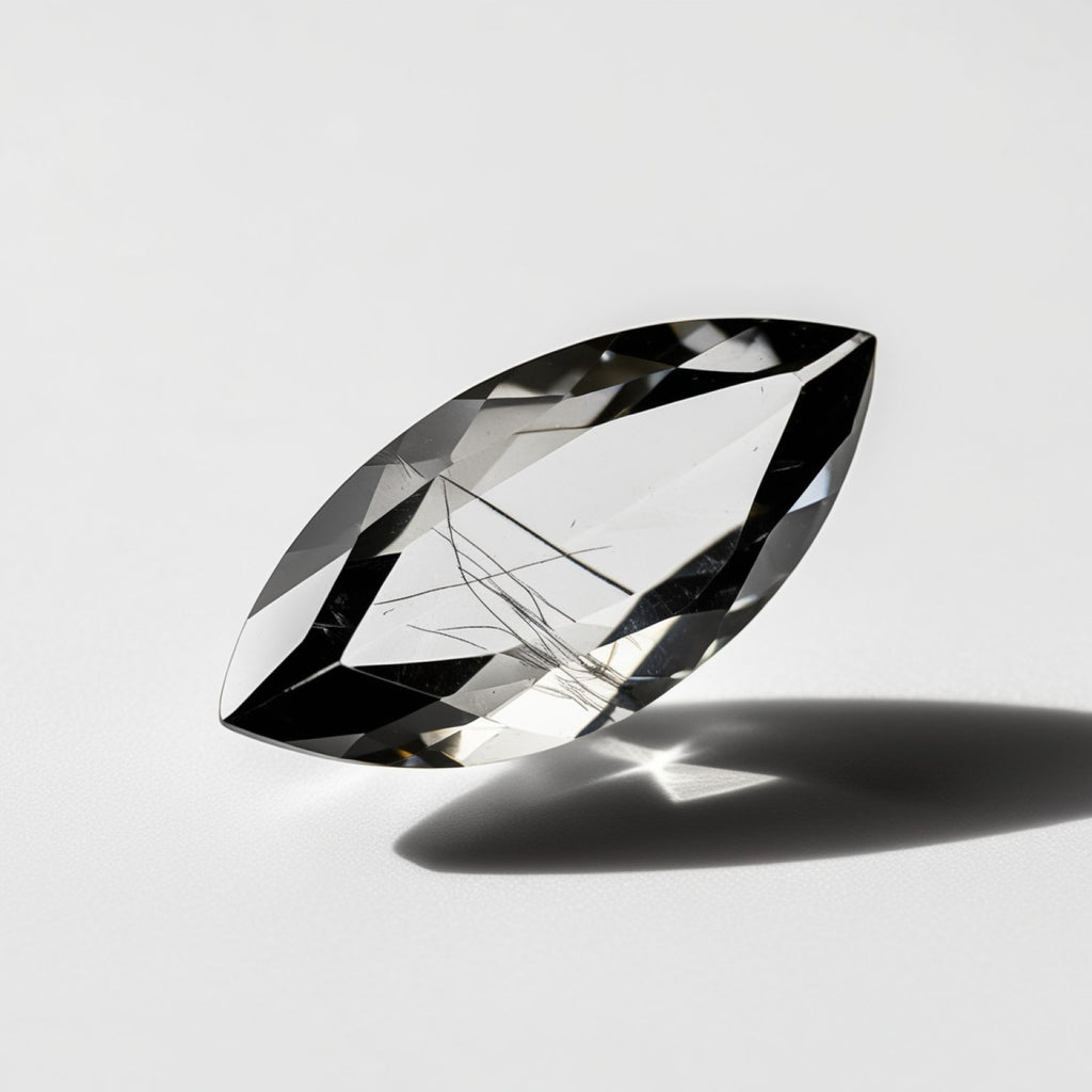 Black Rutile 1PC Medium 7x14 MM Marquise Faceted Black Fine Semi Precious Gems