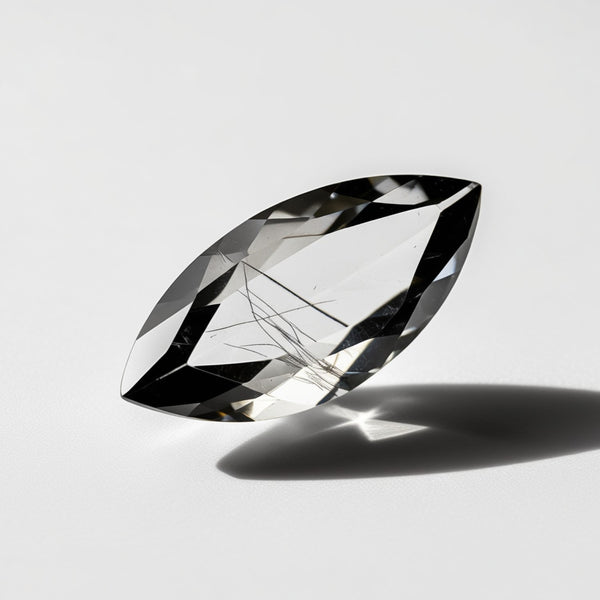 Black Rutile 1PC Medium 7x14 MM Marquise Faceted Black Fine Semi Precious Gems